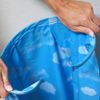 One-touch Waterproof Apron with Cloud Pattern, One Size Fits Most, Made in Japan