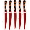 Aizu Lacquerware Cutlery 5 Piece Set, Uzu (Knife, Vermilion)
