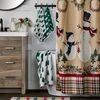 SKL Home Fall/Winter Holiday Trees Bath Towel, Green/White