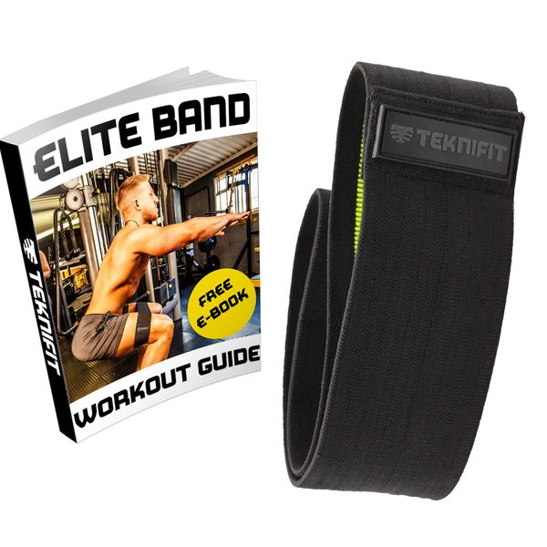 Teknifit Elite Mens Glute Exercise Resistance Band (Black, 17")