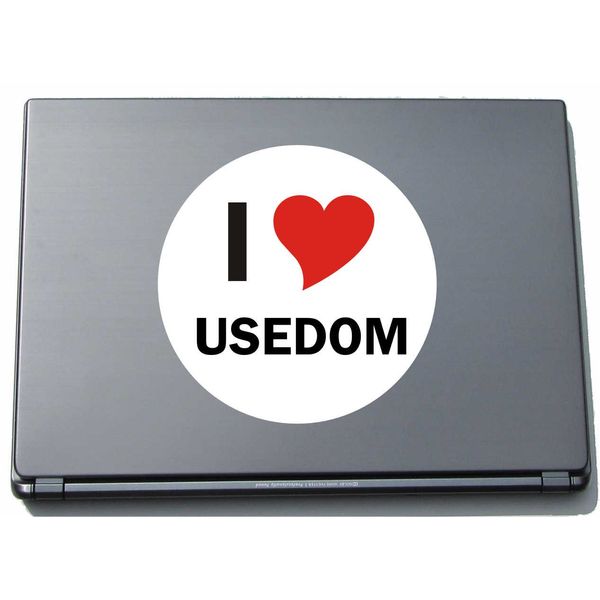 I Love Aufkleber - 210 mm mit Stadtname USEDOM - Decal - Sticker - Laptop - Notebook - Laptopaufkleber - E-Reader - JDM - Die Cut - OEM - Sticker - JDM - Die Cut - OEM