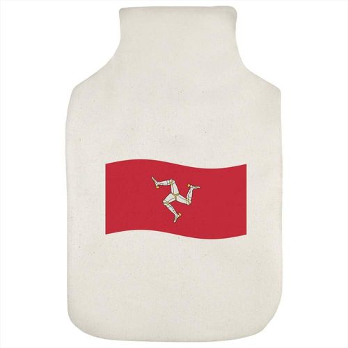 'Waving Manx Flag' Hot Water Bottle Cover (HW00033068)