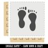 Foot Prints Solid Wall Cookie DIY Craft Reusable Stencil - 5.5 Inch