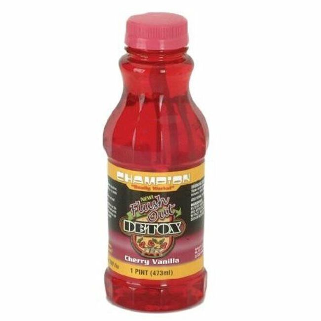 Champ Flush Out Detox Drink 16 Oz CHERRY VANILLA Flavor Toxic Toxin Cleanser