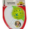 Sassy Divided Plate w/ Removable Snack Pod Self Feeding Toddler Training 9m+