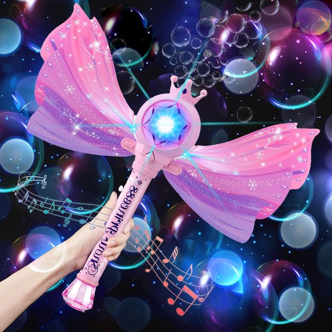 Bubble Stick, Electric Bubble Machine, Magic Wand, Bubble Machine, Glowing Up Bubbles, Popular for Girls, Bubble Stick, Super Bubble Machine, Bubble Stick, Bubble Gun, Music, Magic Wand, Pink, Bubble Festival, Toy, Kids, Weddings, Birthdays, Presentations