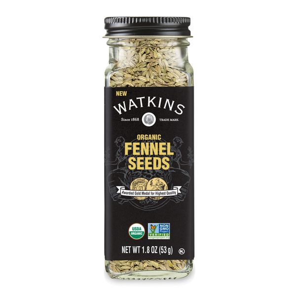 Watkins Organic Fennel Seeds, 1.8 oz, 1-Pack