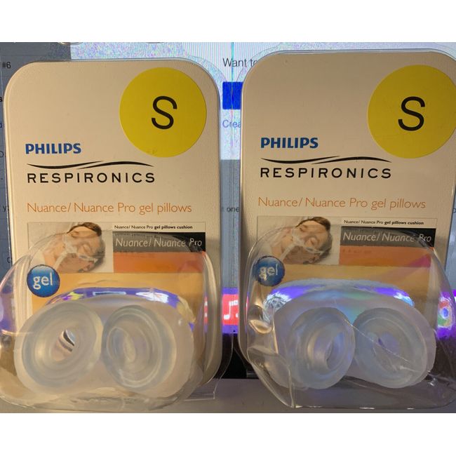 2 Packs Philips Respironics Nuance Nuance Pro Gel Pillows gel S small cushion RP