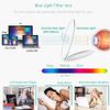 sevenplus 2 Pack Reading Glasses Blue Light Blocking, Anti UV Glare, Foldable Computer Spring Hinge Readers for Women Man 1.25X