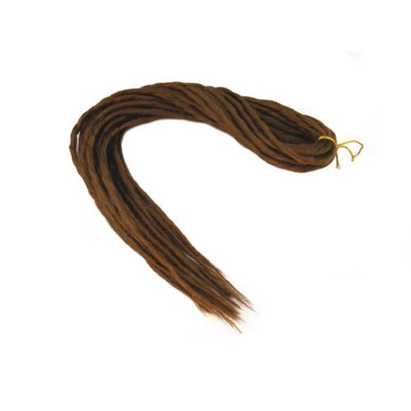 Elysee Star Dreads #30 Reddish Brown Dreadlocks Double Ended Synthetic Dread