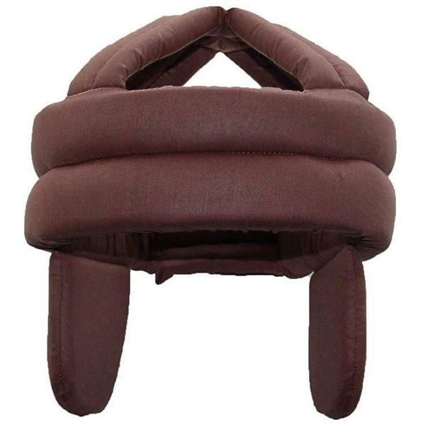 [Clove Cube] Head Guard Fall Head Protection Lightweight One Size Fits All Nursing Rehabilitation Supplies 2 Types (Brown, Earmuff)