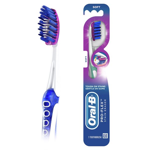 Oral-B Pro-Flex Stain Eraser Toothbrushes, Soft, 1 count