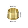 PATIKIL 12mm Tube OD Brass Compression Sleeves Ferrules 5 Pack Brass Compression Fitting Assortment Kit