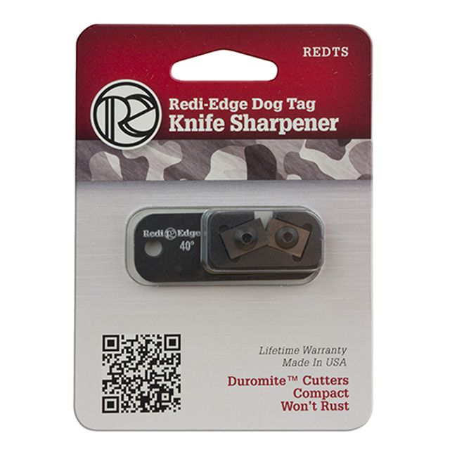 Redi-Edge Small Redts 40 Dog Tag Knife Sharpener, Black