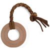 Auburn Leathercrafters Leather Tug Dog Toy - Ring
