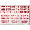 No Trespassing Vinyl Sign Keep Out No ATV's Violators Will Be Prosecuted 12 Pack