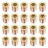 sourcing map Wood Furniture M6x13mm Threaded Insert Nuts Interface Hex Socket Drive 20pcs