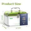 Glosen Medicine Lock Box With Key，8.46 * 5.87 * 5.51 Inch，locked Medicine Box with Child Safe Lock