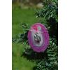 Kissing Lips Charm on a Pink Agate Slice Ornament