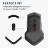 kwmobile Mouse Feet Replacement Compatible with Alienware AW610M / AW510M Computer Mouse Skates Sticker - Black
