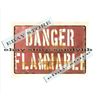 Danger Flammable metal tin sign unique wall decor