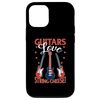 iPhone 15 Guitars String Cheese with Electric Guitar Smartphone Case