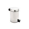 Retro silver pedal bin - 3 litres