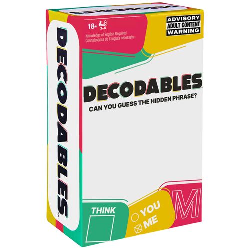 Spin Master Games, Decodables - A Hysterical Adult Party Game, Card Game for Bachelorette Parties, College, Birthday, for Adults & Teens Ages 18+
