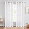 SET OF2 Faux Silk Drape for Bedroom Solid Modern Light Filtering Grommet Curtain