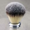 Classic Men's Shaving Set Grooming Essentials >Synthetic Brush, Gillette Mach3 & Chrome Dual Stand| Free Alum Stick