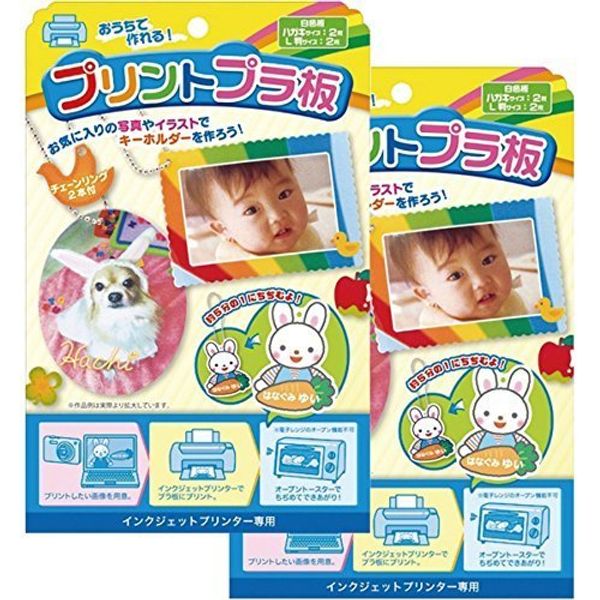 Gintou Sangyo Printed Plastic Board P-PPBF Set of 2