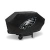 NFL Rico Industries Philadelphia Eagles Black Deluxe Grill Cover Deluxe Vinyl Grill Cover - 68" Wide/Heavy Duty/Velcro Staps
