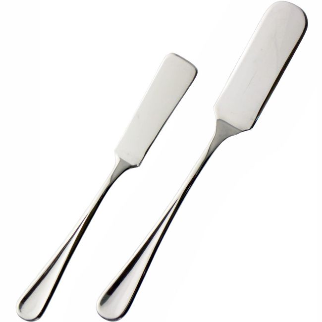 Nagao Tsubamesanjo Butter Knife, Set of 2, 18-8 Stainless Steel, Made in Japan