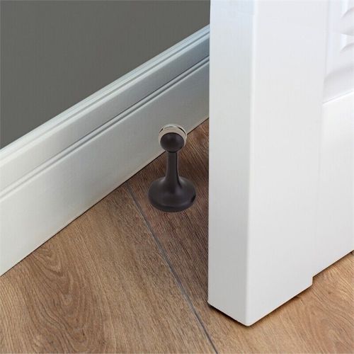 Magnetic Stainless Steel Doorstop in Oil Rubbed Bronze 4 Pack