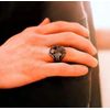 Cutesmile Vintage Silver Ring Black CZ Crystal Ring (12)