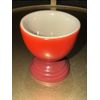 LE CREUSET  FOOTED EGG CUPS   CERISE / Red  NEW