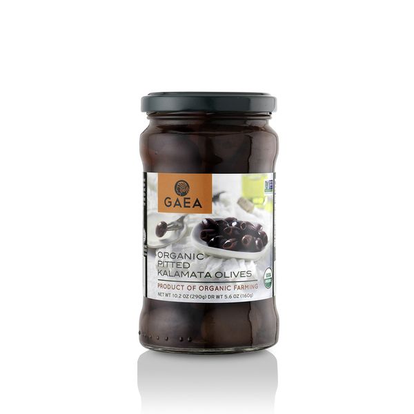 Gaea Organic Pitted Kalamata Olives - 8 Count of 6 Oz Jars