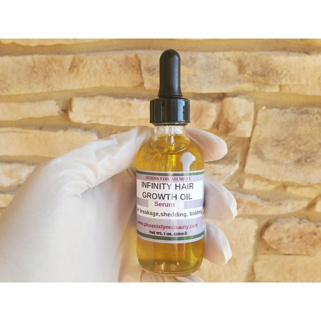 Organic  Hair Growth Oil Serum DHT, Alopecia, Thinning Hair, Balding 2 oz.