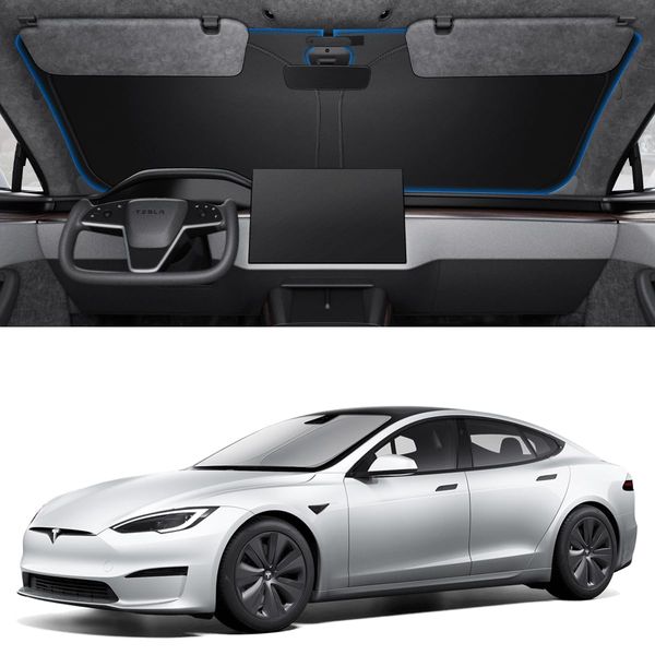 Spigen CryoShade Front Windshield Sunshade for All Tesla Model S 2025/24/23 (2012 to Current)
