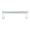 Nostalgic Warehouse Carre' Handle Pull 4" On Center in Bright Chrome