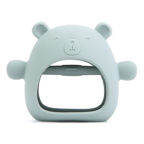 100% Food Grade Silicone Baby TEETHER Teething Toys for Babies (Moody Blue)