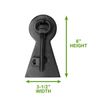 Black Key Shaped Front Door Knocker Cast Iron Key Gate Knocker Renovators Supply