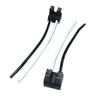 2pcs Pre-wired H7 2 Pin Headlight Replacement Repair Bulb Holder Connector Plug Wire Socket Looms