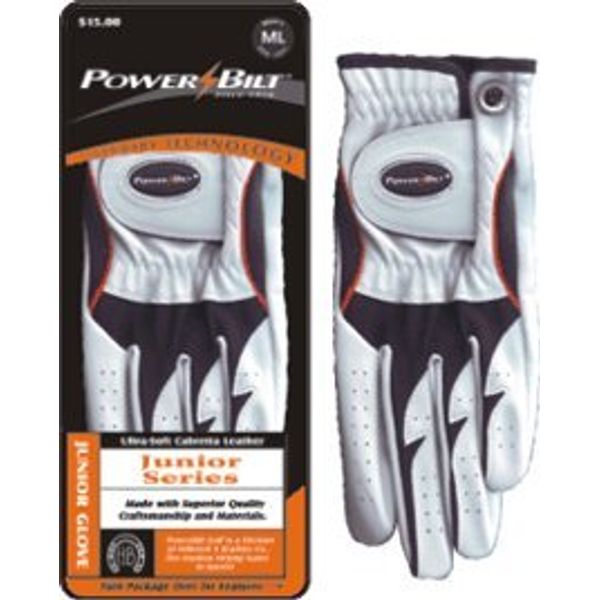 Powerbilt Junior Golf Glove LH Medium Cabretta Leather