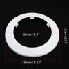 sourcing map 89mm Pipe Cover Decoration PP Plastic Water Pipe Escutcheon White 4pcs