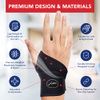 Dr. Arthritis Doctor Developed Copper Wrist Brace/Wrist Wrap/Carpal Tunnel/Wrist Support/Wrist Splint/Hand Brace -F.D.A. Medical Device & Doctor Handbook-Night Support for Women Men-Right & Left hands (Single)