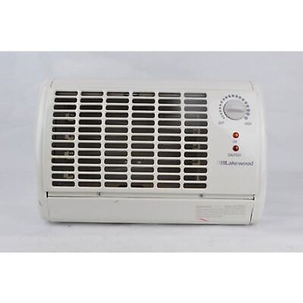 Lakewood Portable Electric Space Heater 205 White Radiant Fan Ribbon Element