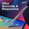 BoxWave Stylus Pen Compatible with Omron Basic Programable Terminal TW00B - FineTouch Capacitive Stylus, Super Precise Stylus Pen - Metallic Silver