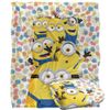 Minions Blanket, 50"x60" Waving Silky Touch Super Soft Throw Blanket