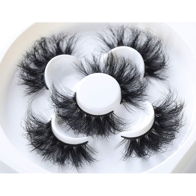  3D Mink Eyelashes, False Eyelashes 25mm Dramatic